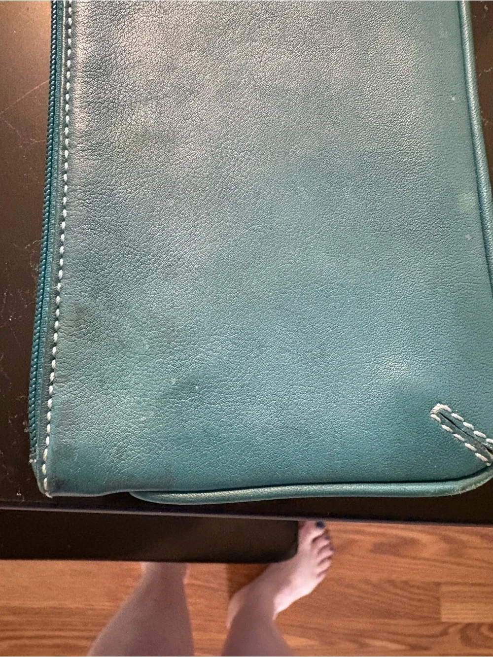 Coach compact teal